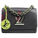 Louis Vuitton Twist MM Epi Leather Shoulder Bag in Black M53921