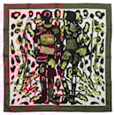 Hermès Carré 90 "Monsieur et Madame" Silk handkerchief in Brown