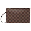 Louis Vuitton Brown Damier Ebene Neverfull Pouch MM