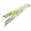 Écharpe en soie Hermès Twilly JAGUAR QUETZAL