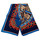Hermès Blue Aux Pays Des Epices Silk Scarf