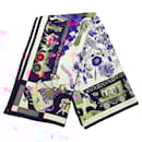 Hermès Blue Indian Fantasies Silk Scarf