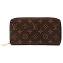 Louis Vuitton Brown Monogram Zippy Long Wallet