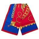 Hermès Red Parures des Sables Silk Twilly Scarf