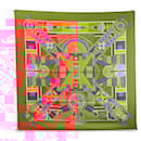 NEUF FOULARD HERMES L'ART INDIEN DES PLAINES CARRE 90 CM MULTICOLORE SCARF - Hermès
