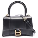 Balenciaga Hourglass XS Leather Handbag Black