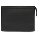 Louis Vuitton Pochette Voyage MM Taiga Calf Leather Clutch Bag