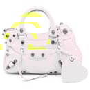 Balenciaga Neo Cagole S Leather Handbag Yellow