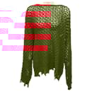 Andersson Bell Red Damaged Boatneck Sweater - Autre Marque