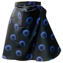 Alexander McQueen Midnight Iris Ruched Faille Miniskirt - Alexander Mcqueen