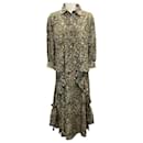 Maison Mayle Black Multi Printed Silk Blouse and Skirt Two-Piece Set - Autre Marque