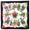 Carré90 LES FETES DU ROI SOLEIL en soie Hermès