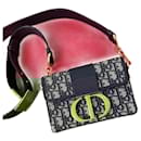 Christian Dior 30 Montaigne Oblique Leather Canvas Mini Shoulder Bag