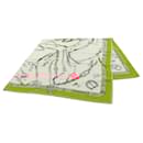 Hermès Brown Les Chevaux Dechaines Cashmere Scarf