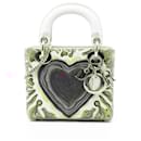 Dior White Limited Edition Mini Calfskin Lady DiorAmour Lady Dior