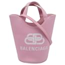 Balenciaga Wave XS Bucket Bag in Pink Canvas