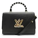 NEW LOUIS VUITTON TWIST EPI LEATHER BLACK LIMITED EDITION WOVEN HANDLE HANDBAG - Louis Vuitton