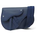 NEW DIOR MESSENGER SADDLE BAG FOR MEN 1ADPO095YMJ BLUE LEATHER CROSSBODY BAG - Dior