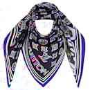 LOUIS VUITTON LV Monogram Vivienne Silk Scarf 90 New - Louis Vuitton