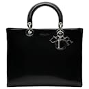 Dior Black Large Patent Lady Dior
