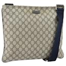Gucci Zip Top Messenger Bag GG Coated Canvas Medium