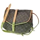 Louis Vuitton Saumur Handbag Monogram Canvas 35