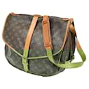 Louis Vuitton Saumur Handbag Monogram Canvas 35