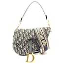 Dior Saddle Bag Oblique Jacquard Canvas Leather