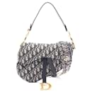 Dior Saddle Bag Oblique Jacquard Canvas Leather Handbag