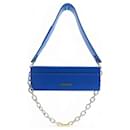 NEW JACQUEMUS LE CIUCIU 213BA009-3061 BLUE LEATHER HAND BAG - Jacquemus