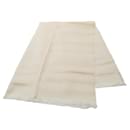 Écharpe en soie Hermès blanche