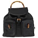 Gucci Vintage Bamboo Backpack Leather