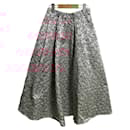RosyMonster Flower Jacquard Long Skirt - Autre Marque