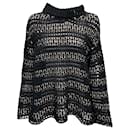 Namacheko Black Zirek Long Sleeve Cotton Open Knit Sweater - Autre Marque