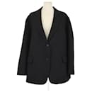 The Frankie Shop Black Polyester Tansy Oversized Blazer - Autre Marque