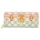 Louis Vuitton White Damier Azur Summer Trunks Zippy Long Wallet