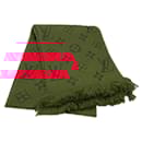 Louis Vuitton Red Wool Silk Stole M72432