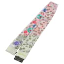 LOUIS VUITTON Bando Retro Flower Scarf Silk Pink Beige M75214 LV Auth am9452 - Louis Vuitton