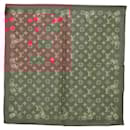 LOUIS VUITTON Monogram Cherry LVxTM Carre 55 Scarf M96090 LV Auth BA7938M - Louis Vuitton