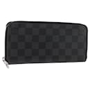 LOUIS VUITTON Damier Graphite Zippy Wallet Vertical N63095 LV Auth am9286 - Louis Vuitton