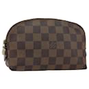 LOUIS VUITTON Damier Ebene Pochette Cosmetic PM Pouch N47516 LV Auth hk3158 - Louis Vuitton