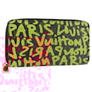 LOUIS VUITTON Monogram Graffiti Zippy Wallet Long Orange M93711 LV Auth 145791 - Louis Vuitton