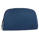 LOUIS VUITTON Epi Dauphine GM Pouch Blue M48435 LV Auth 144943 - Louis Vuitton