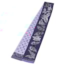 LOUIS VUITTON Bando World of Love Scarf Silk Light Blue M71488 LV Auth 157289 - Louis Vuitton