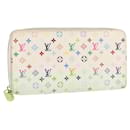 LOUIS VUITTON Monogram Multicolor Zippy Wallet Wallet White M60241 Auth 146163 - Louis Vuitton