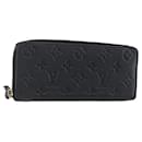 LOUIS VUITTON Monogram Empreinte Zippy Wallet Wallet Black M61864 LV Auth 144716 - Louis Vuitton
