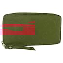 LOUIS VUITTON Monogram Empreinte Zippy Wallet Red M60737 LV Auth 154025 - Louis Vuitton