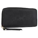 LOUIS VUITTON Monogram Empreinte Zippy Wallet Wallet Black M61864 LV Auth 121364 - Louis Vuitton