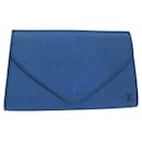 LOUIS VUITTON Clutch Art Déco Epi Azul M52635 LV Auth BA7217 - Louis Vuitton