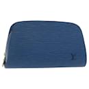 LOUIS VUITTON Epi Dauphine PM Pouch Blue M48445 LV Auth BA7727 - Louis Vuitton